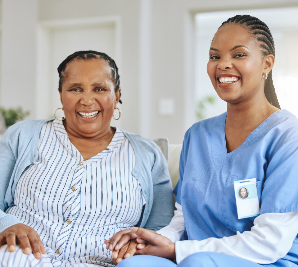 2 ladies smiling